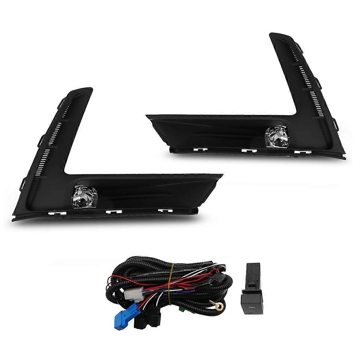 Front Bumper Fog Light Assembly for 2023 2024 Fog Lamp with Bezel & Wiring Harness & Switch