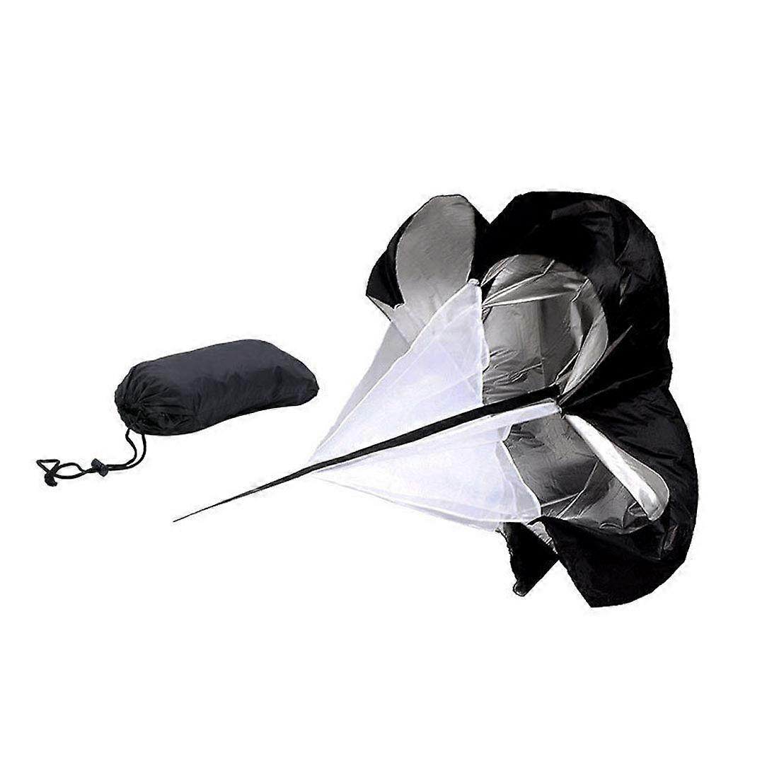 Training Running Umbrella Resistance Parachute For Sprint Training Speed Stamina Acceleration Black