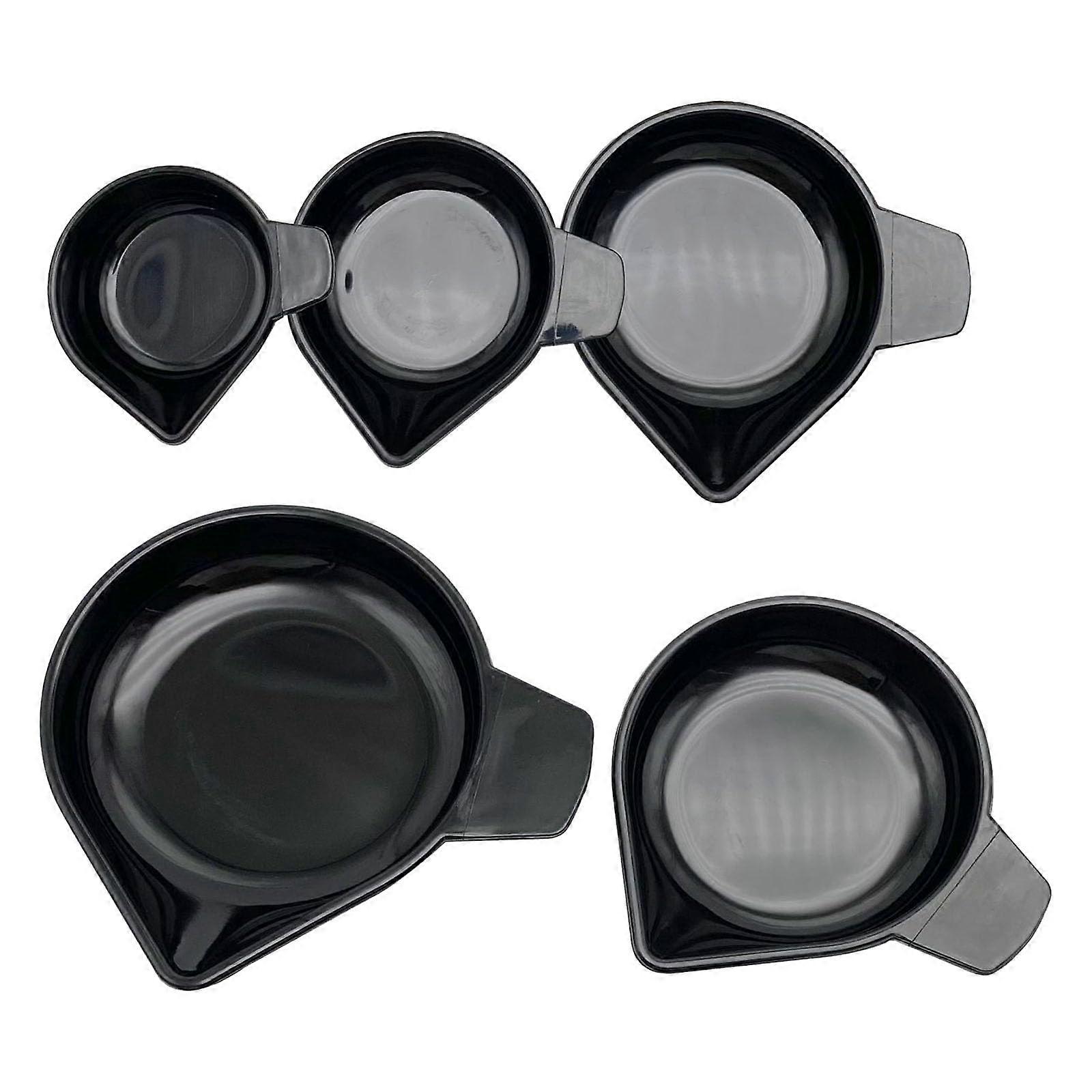 Multifunctional Weighing Trays 5Piece Set For Gemstones, Powders And Liquids With Various Size Spice Measuring Bowls