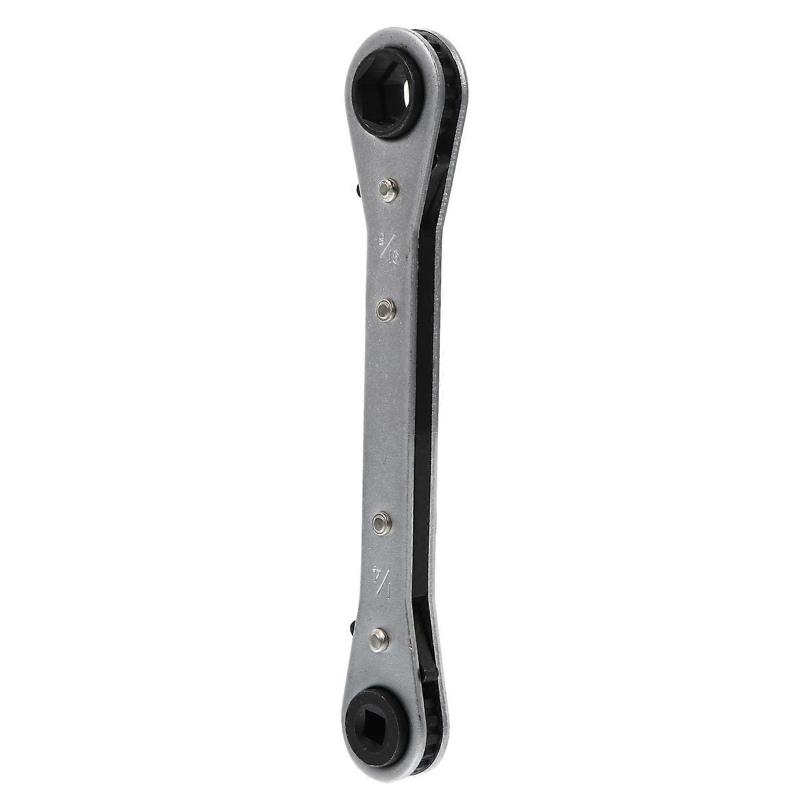 Efficient Ratchet Wrench Dual Headed Spanner for Air Conditioner 1Pcs