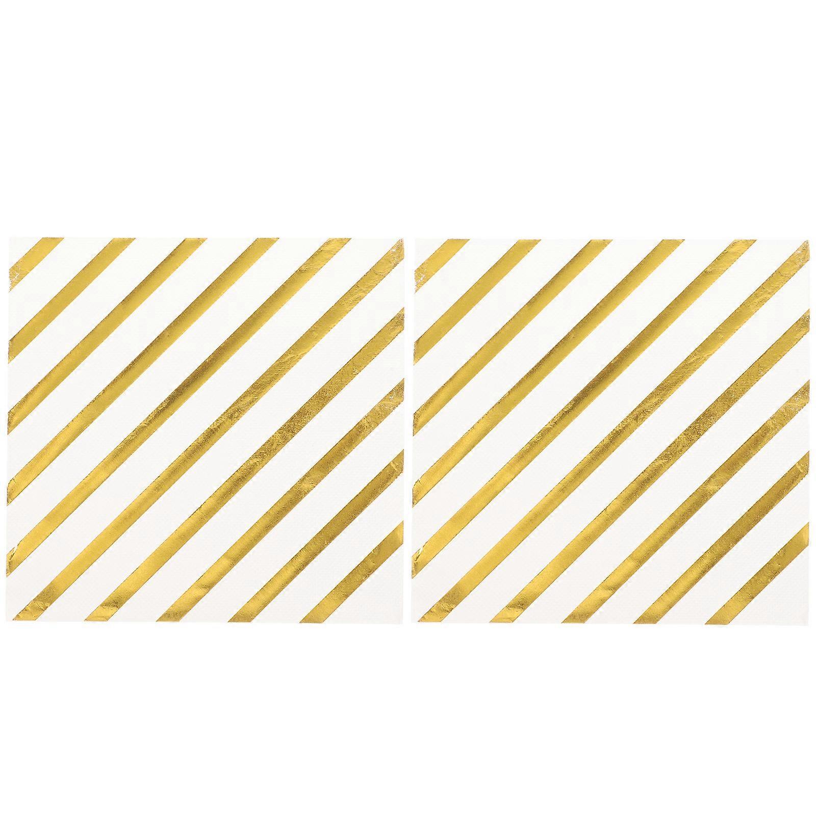 Golden Paper Napkin 120 Sheets Disposable Simple Design Perfect For Weddings Birthdays And Anniversaries