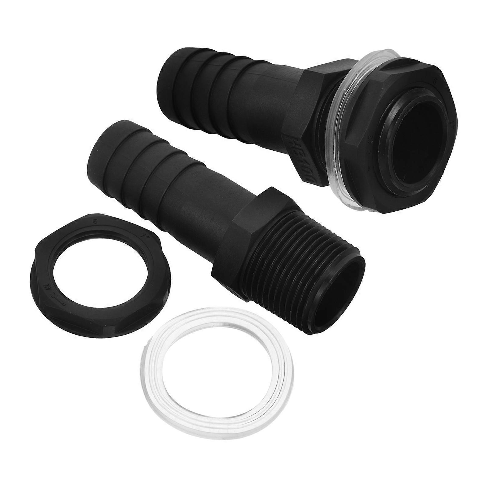Water Tank Connector Water Tank Connector Adapter Round 25mm Connection Diameter Replacement Connectors 2Pcs
