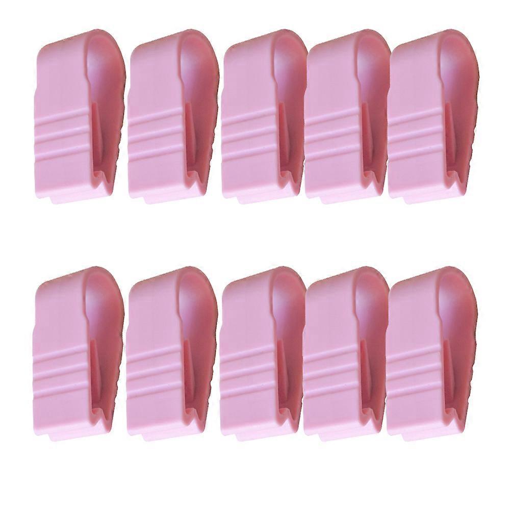 Traceless Fixator Quilt Cover for Bed Sheet Hold 10Pcs Pink Fixed Clips