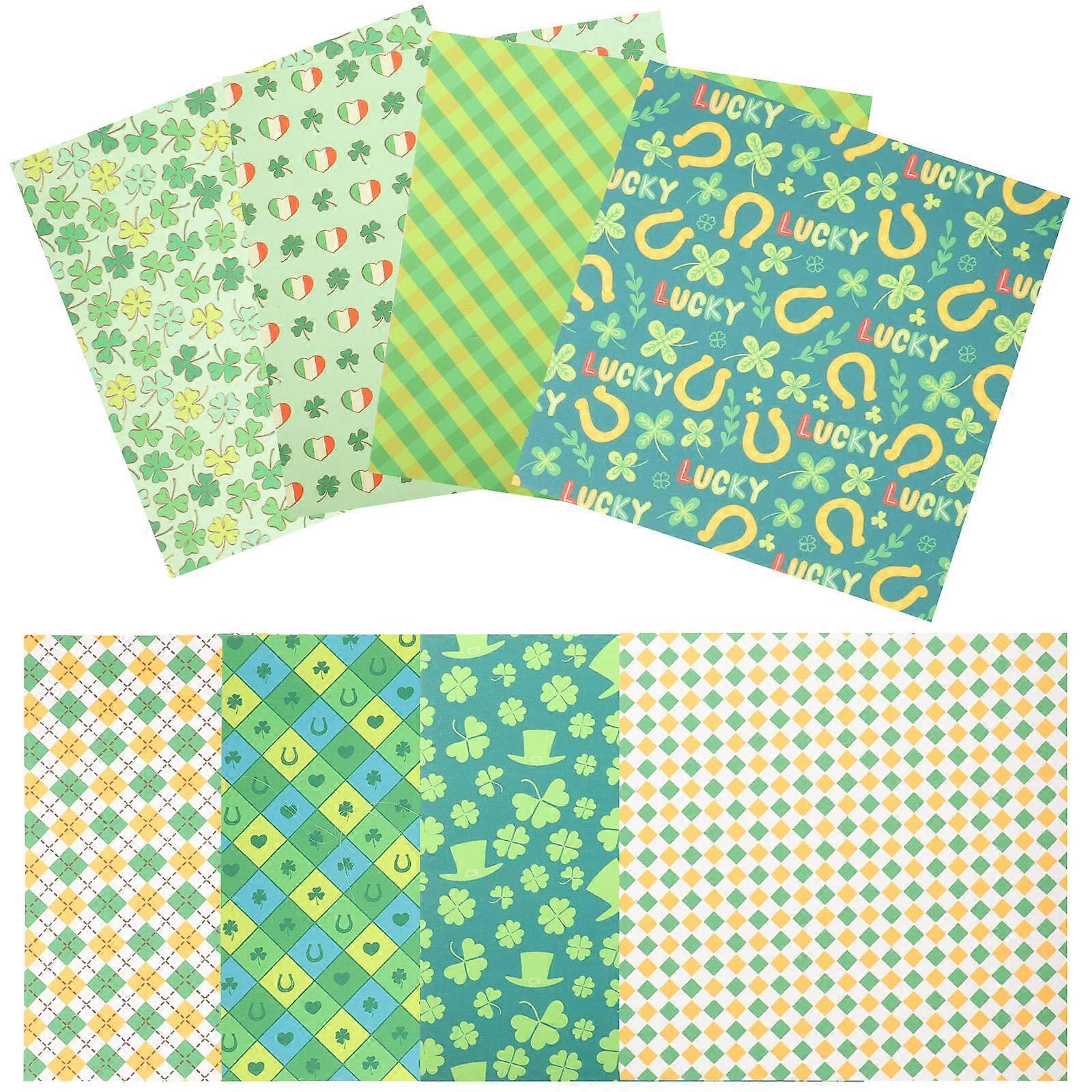 Patchwork Design Quilting Cloth Sheets 25X25cm For Friends Kids Handicraft Lovers 8 Sheets