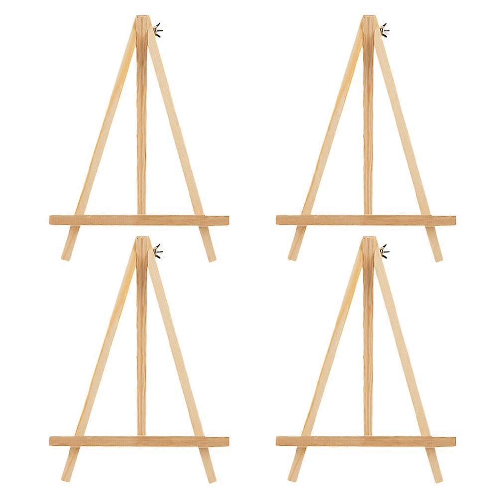 8 Pcs Triangular Wooden Easel For Display Stand Indoor Art Kids Artist Durable Khaki Color