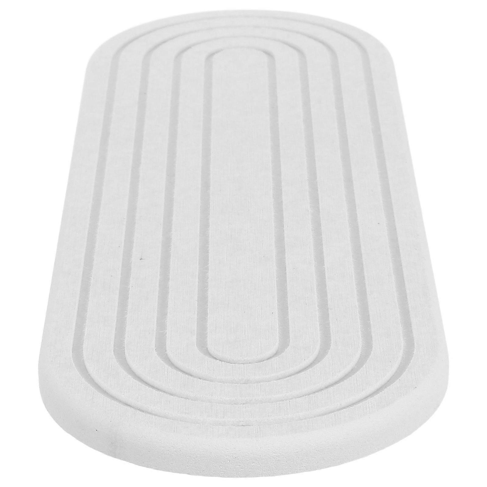 Water Absorbing Stone Tray for Sink with Wooden Support for Bathroom Use