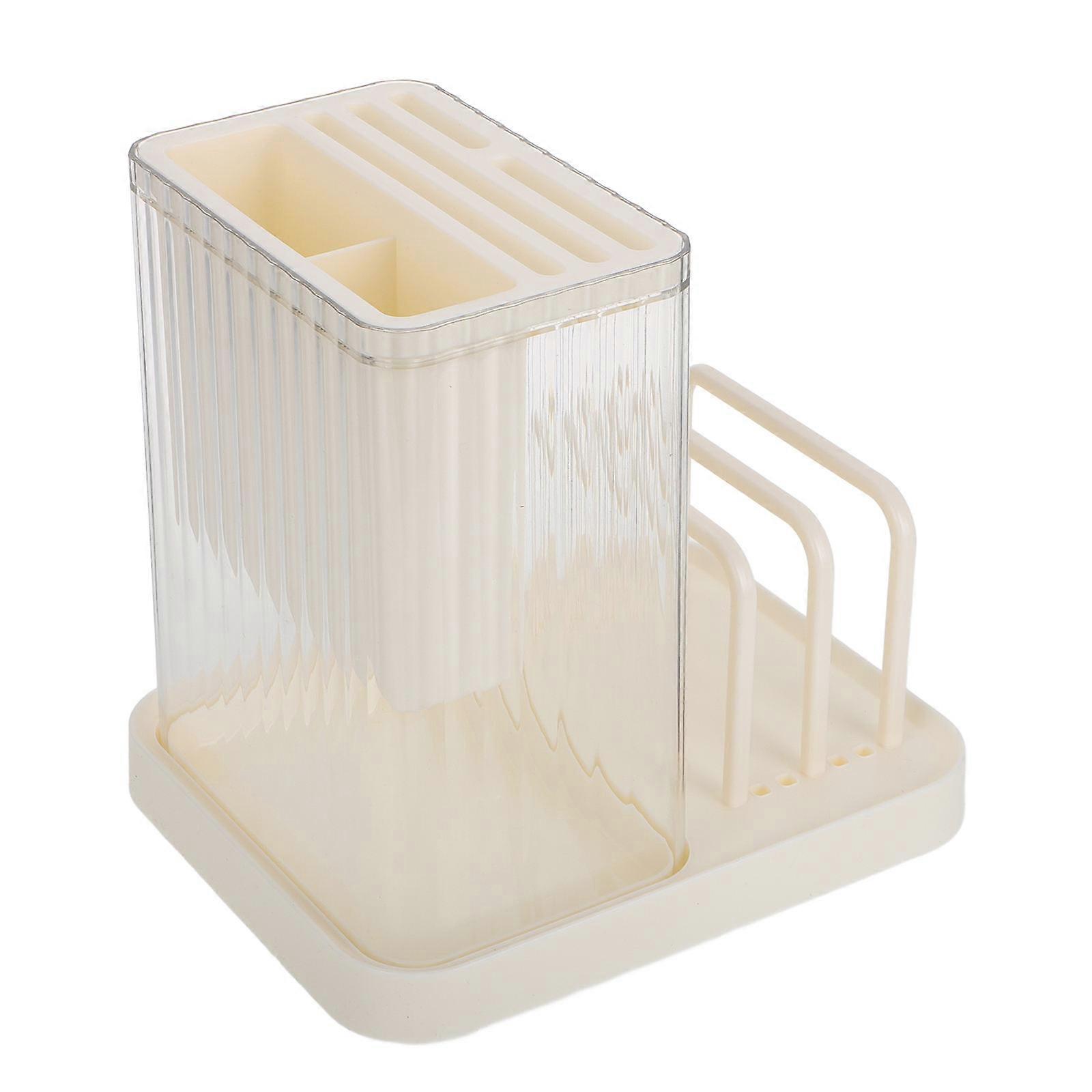 Cutting Board Stand 3Pcs Kitchen Utensil Organizer For Efficient Space Saving Storage With Water Draining Feature