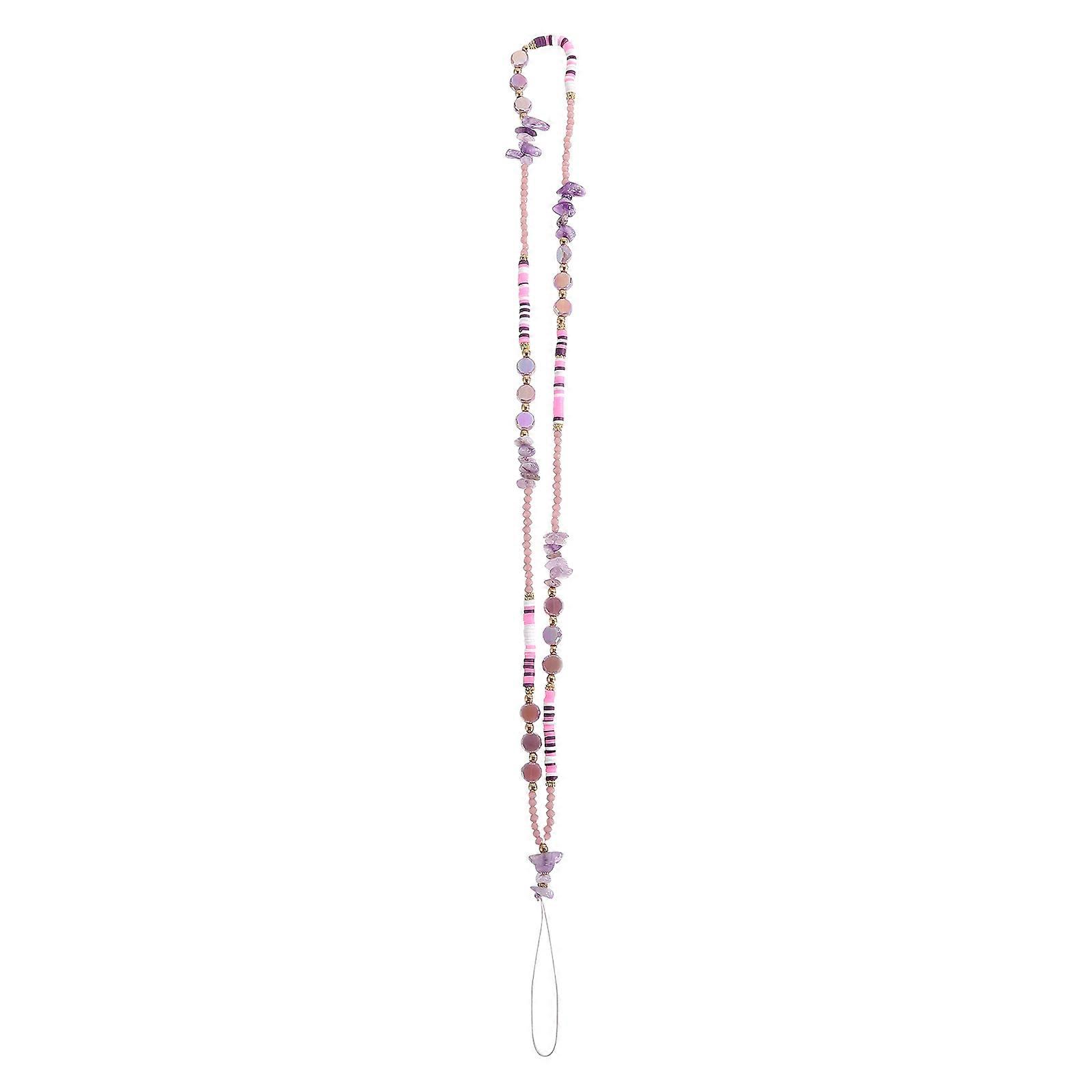 Phone Hanging Lanyard Beaded Phone Strap Anti-Lost Function 5Pcs