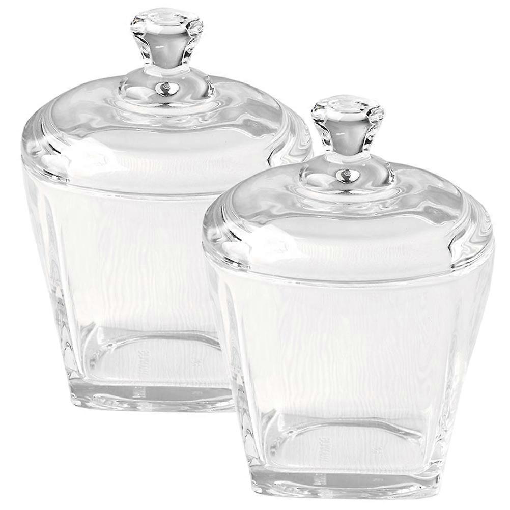 Glass Storage Jar with Lid for Snacks 6Pcs Transparent Candy Holder