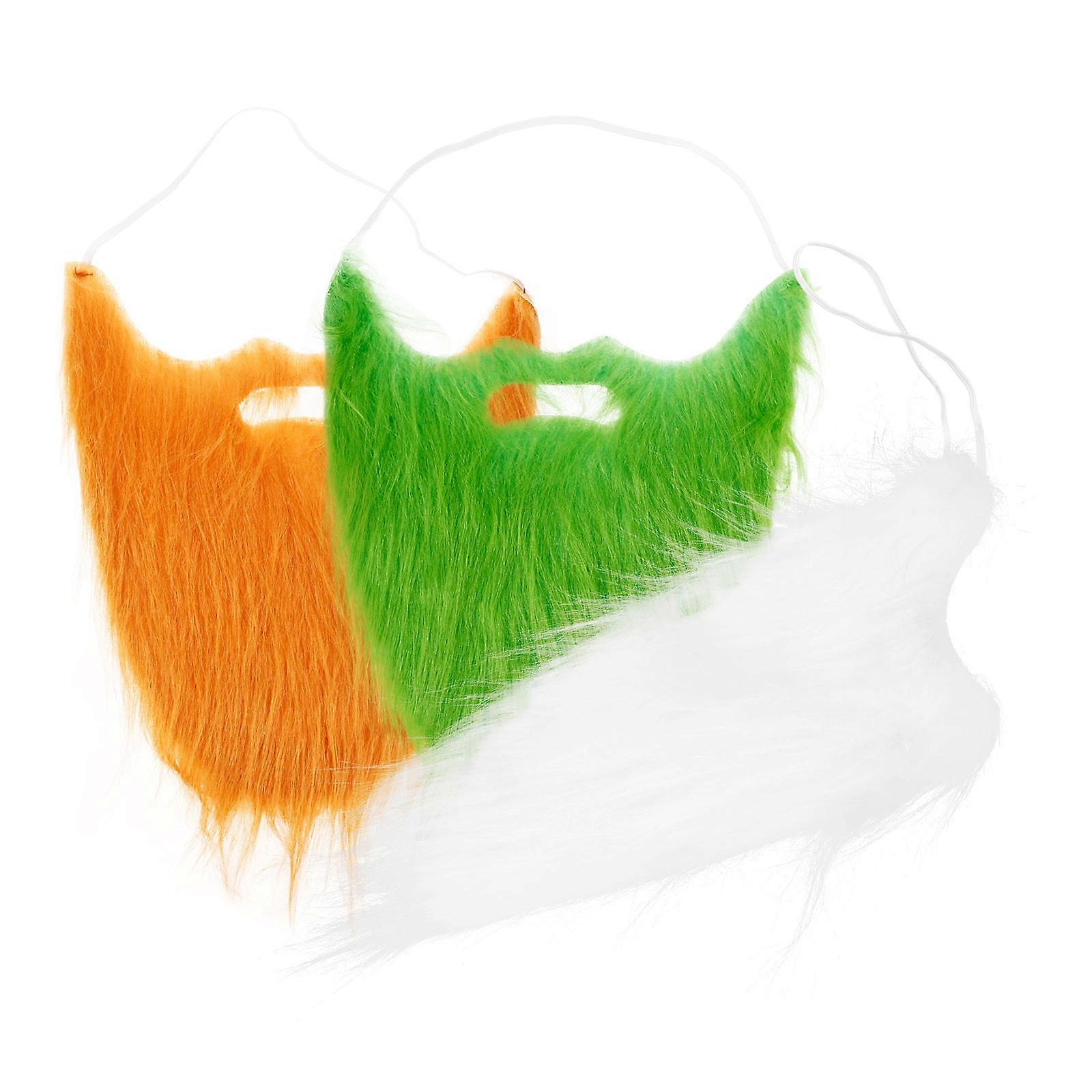 Cosplay Fake Beard Decoration for Halloween Events 12Pcs Assorted Colors