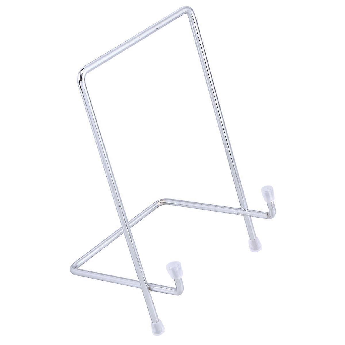 Book Stand Silver Multi-Purpose Metal Square Display Holder 3Pcs