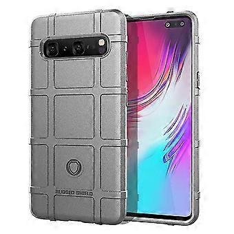 Tpu karbonfiberdeksel til Samsung S10 grå Mfkj-1078