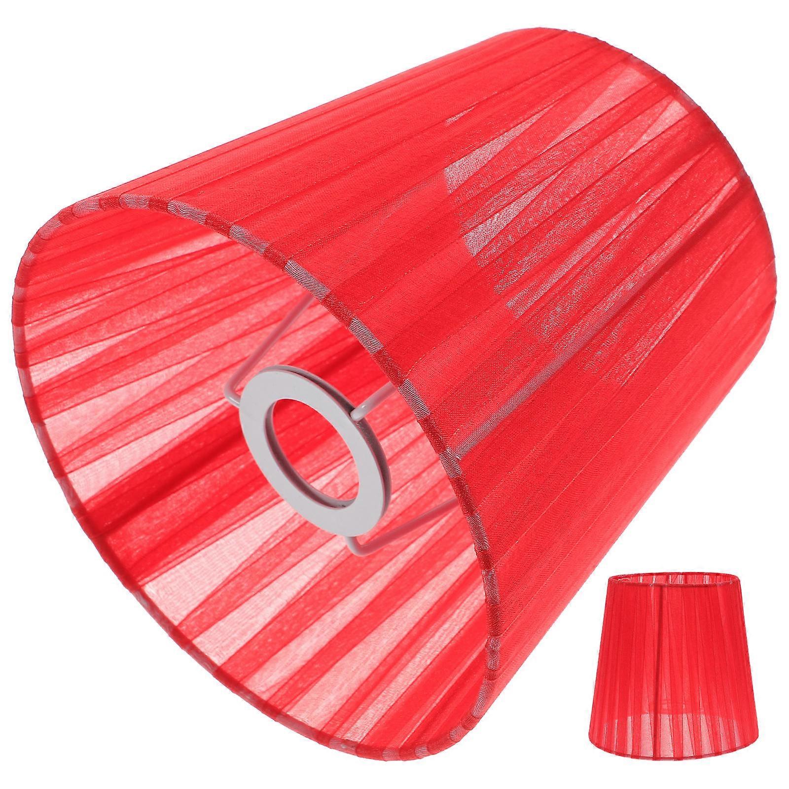 Red Lamp Shade Light Shade for Protection 2Pcs Gauze Lamp Cover
