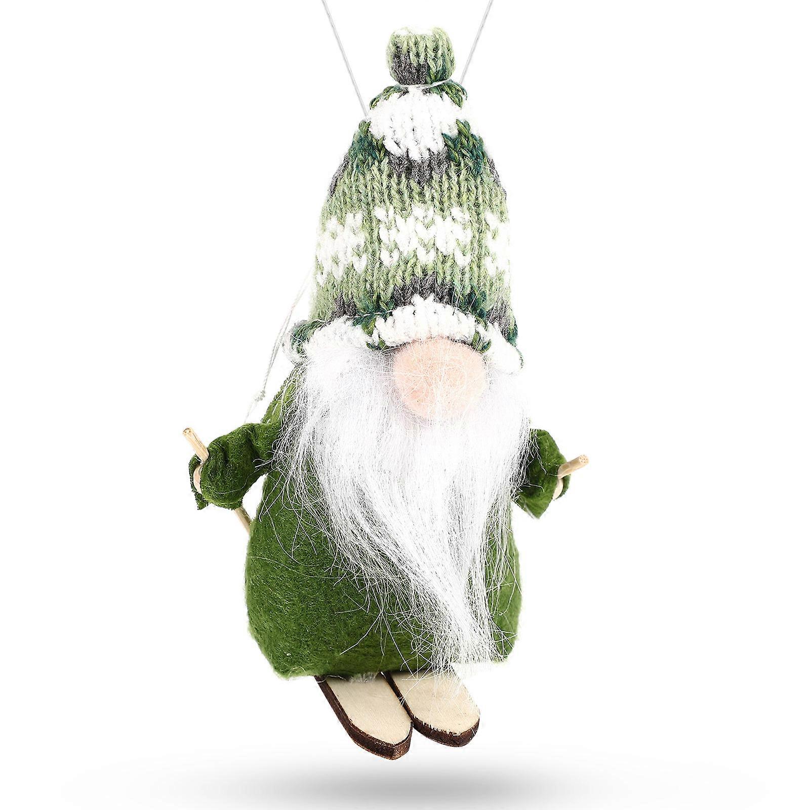 Creative Gnome Skiing Snow Santa Gnome Hanging Decoration 4Pcs