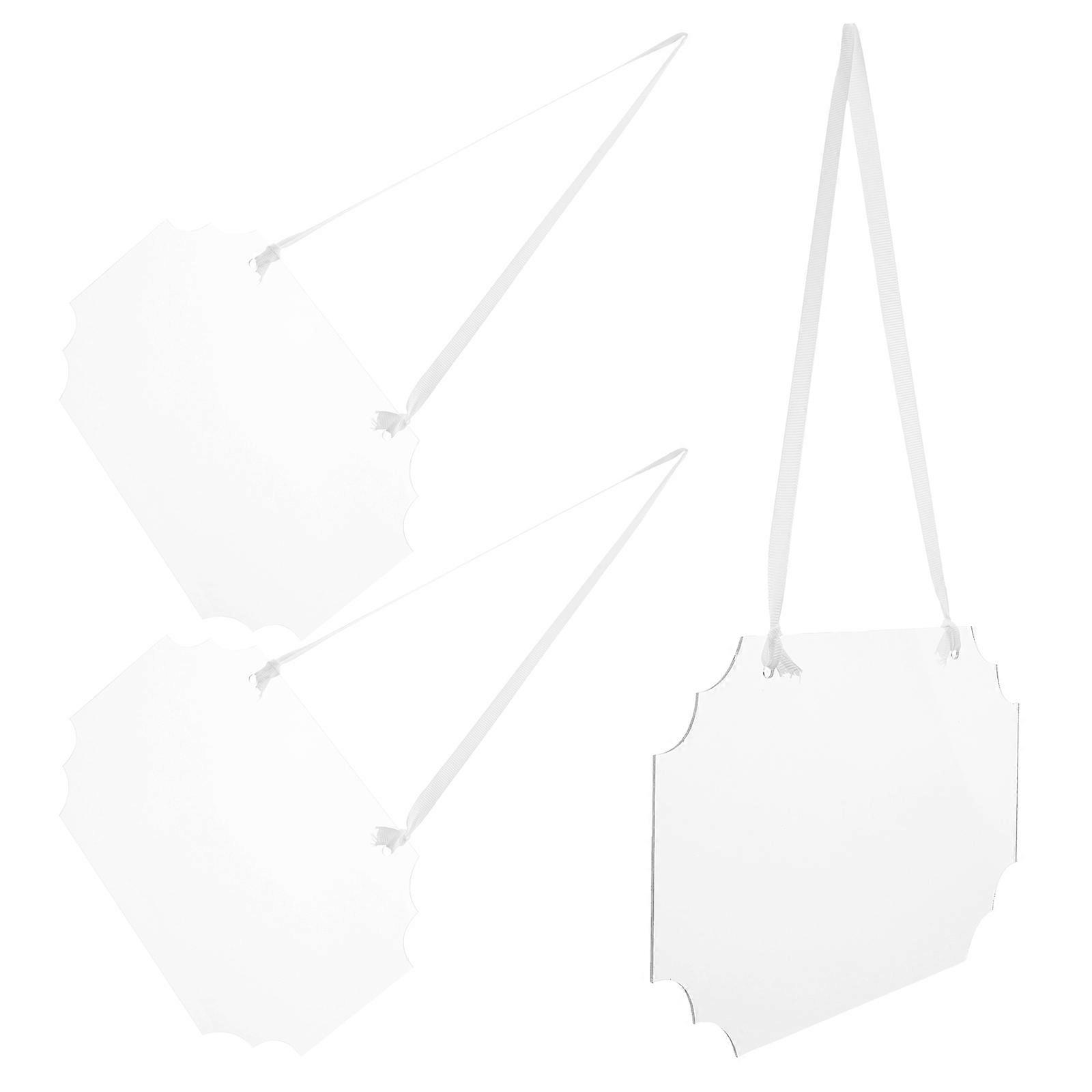 Acrylic Blank Sign for Hanging 15Pcs Transparent DIY Message Tag Boards