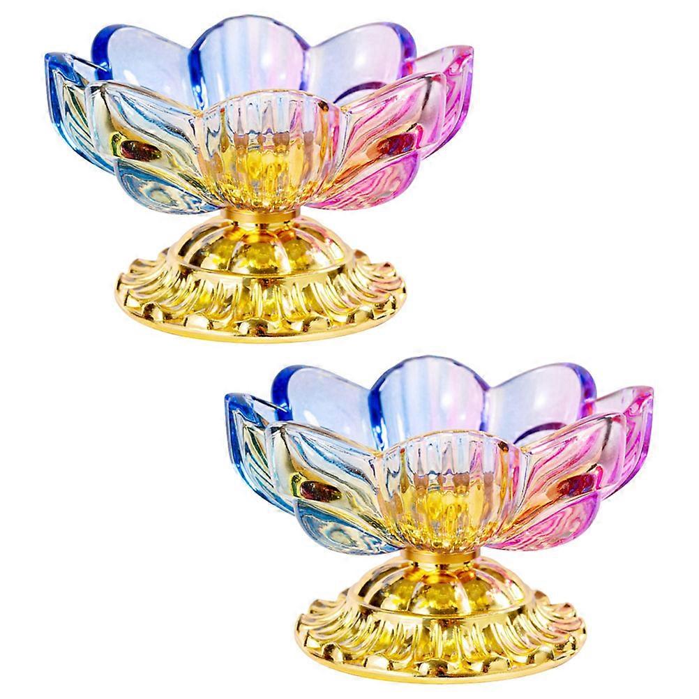 Lotus Design Dried Fruit Nut Storage Holder For Home Users Modern Elegant 2Pcs