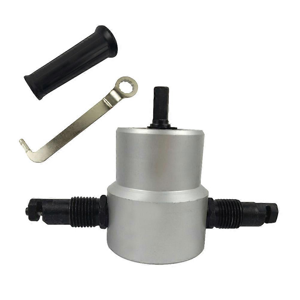 Adjustable Drill Attachment Tool For Sheet Metal Cutting With Ergonomic Handle Design 1 Set For DIY Enthusiasts