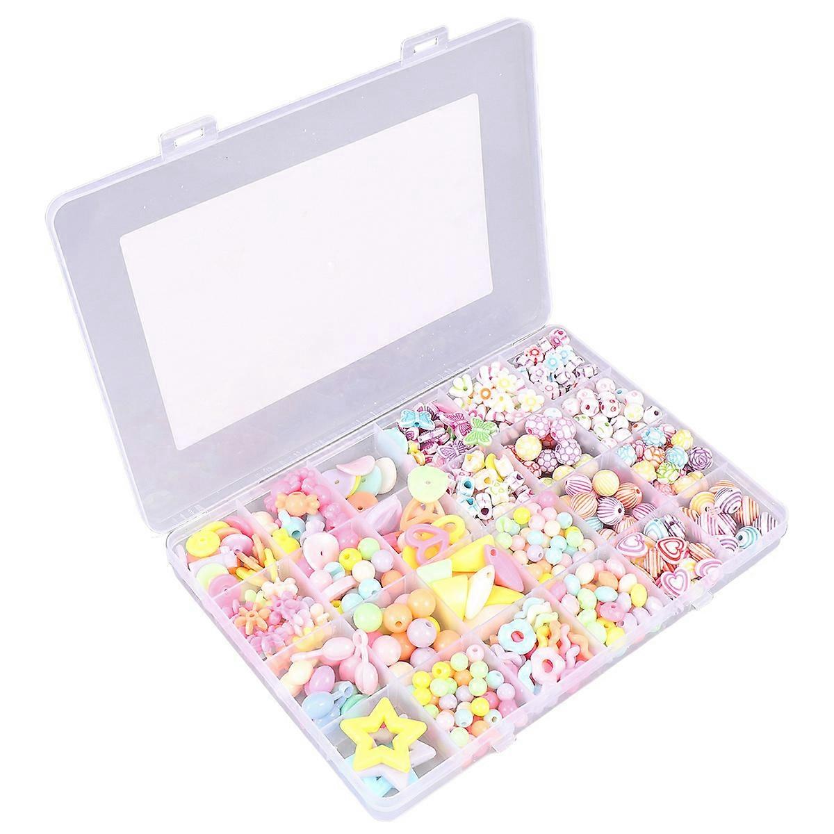 Beads For Jewelry Making Diy String Beads Set Multi Color Material Intellectual Development Stimulation 1Set