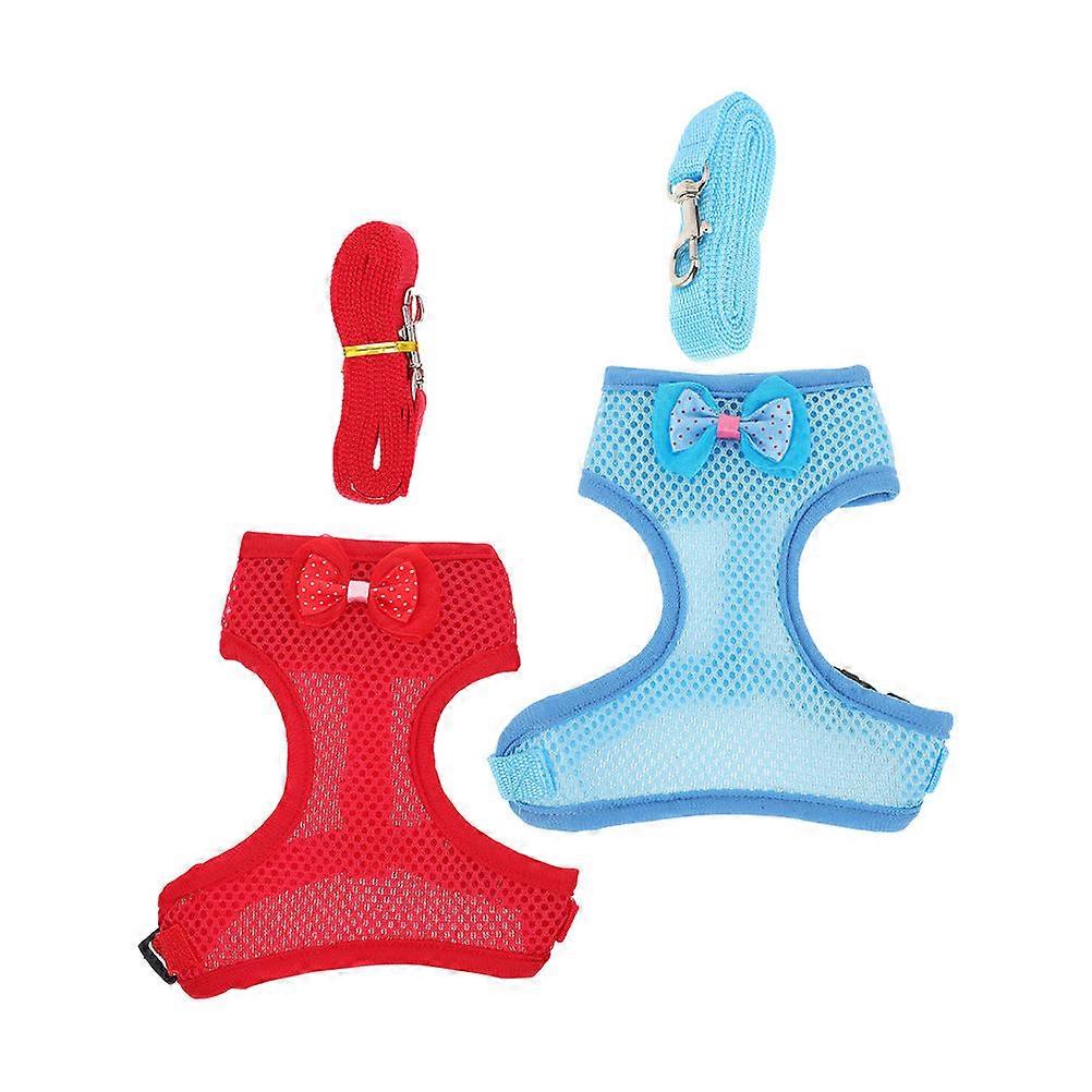 Hen Leashes for Pet Chicken 2Sets Adjustable Harness with Rooster Leash