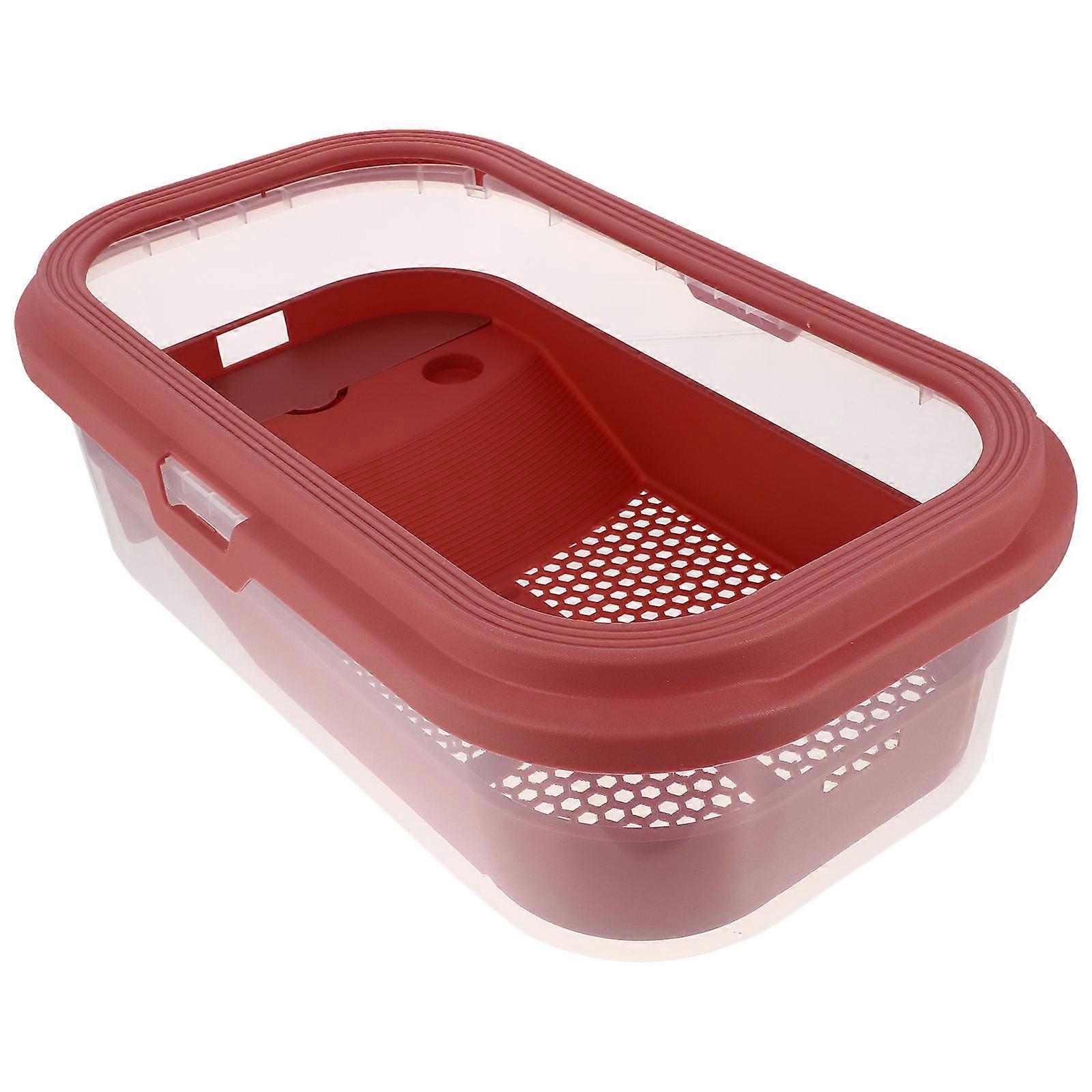 Plastic Tortoise Tank for Turtle Feeding with Terrace Area