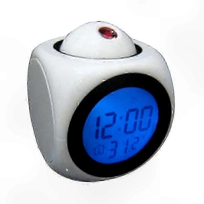 Projection Clock with LED Display, Temperature Monitoring and Time Functionality