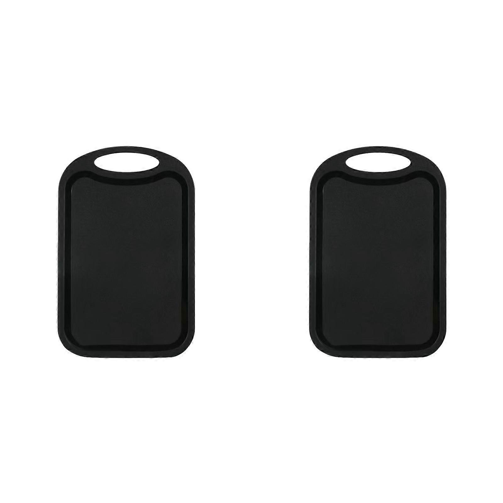 2PCS Chopping Block Meat Vegetable Cutting Board Non Overflow With Hang Hole Chopping Board A