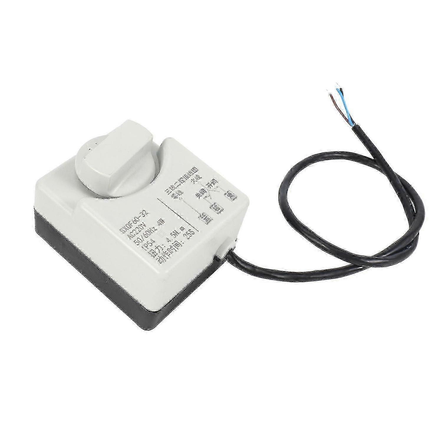 Ac220v Dn25 2 Way 3 Wires Motorized Ball Valve Electric Actuator With Manual Switch