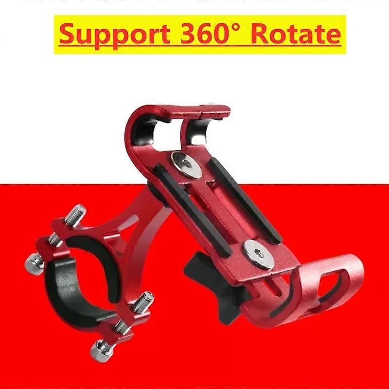 Support de téléphone portable rotatif à 360° en alliage d'aluminium pour moto et vélo, antidérapant, clip GPS, pour iPhone
