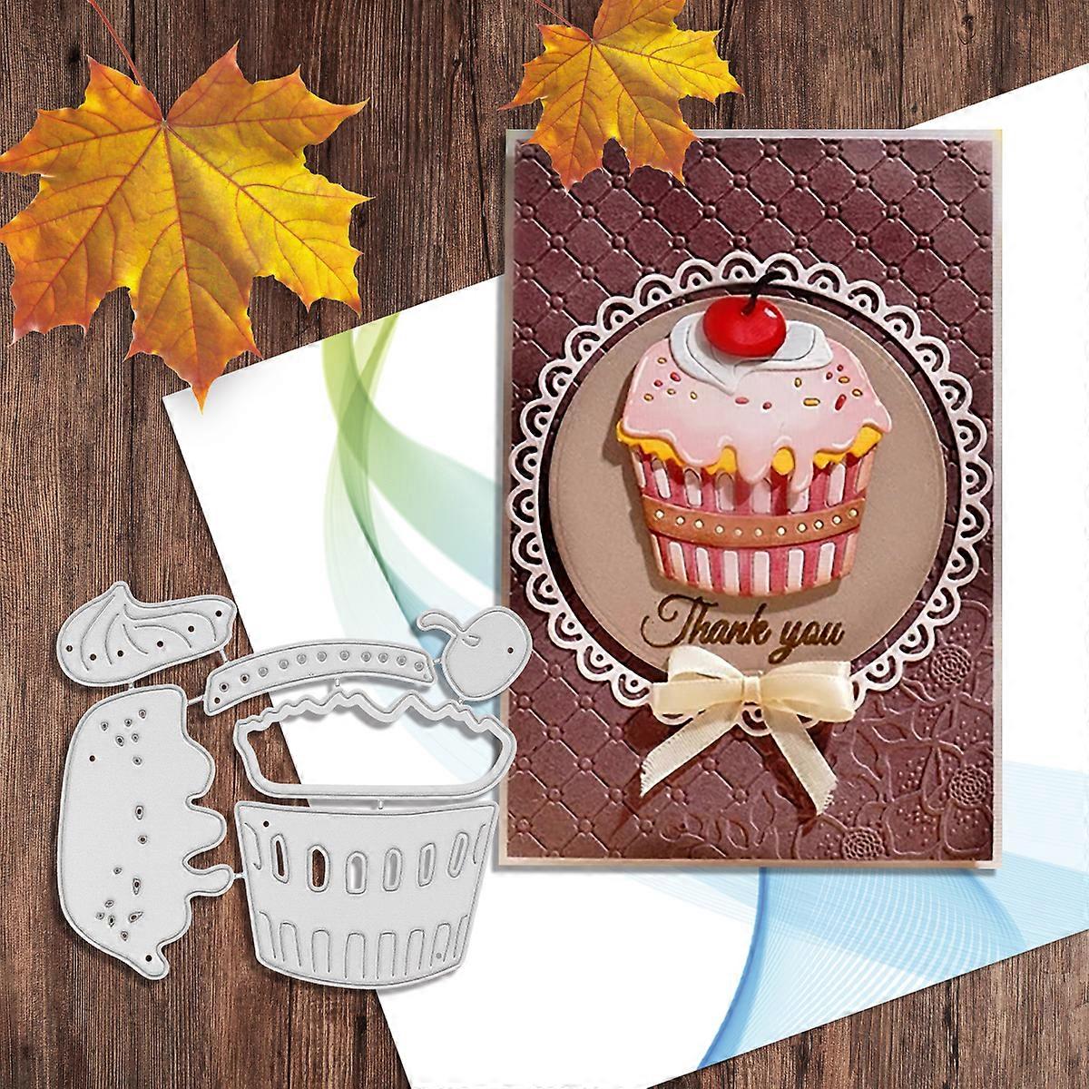1PC Cup Cake Metal Cutting Dies Die-cut Crafts Stencil Tool for DlY Handmade Scrapbook Cards