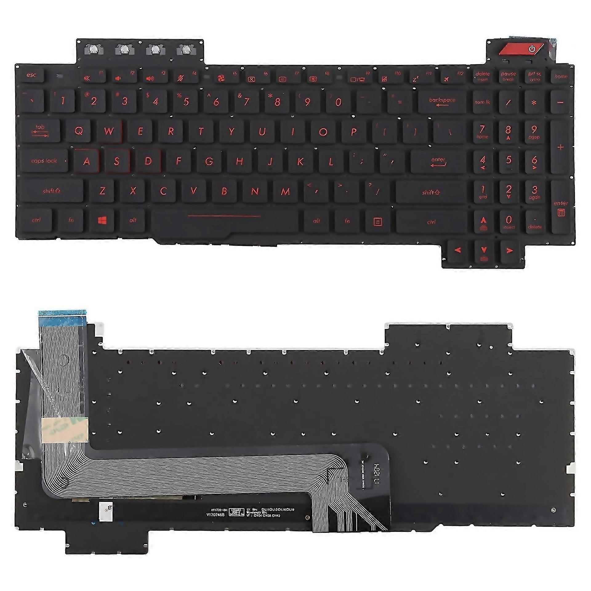 For Us Version Backlit Laptop Keyboard For Asus Fx63 Fx63v Fx503vm Fx503vd Zx63ve Fz63v Gl503vs