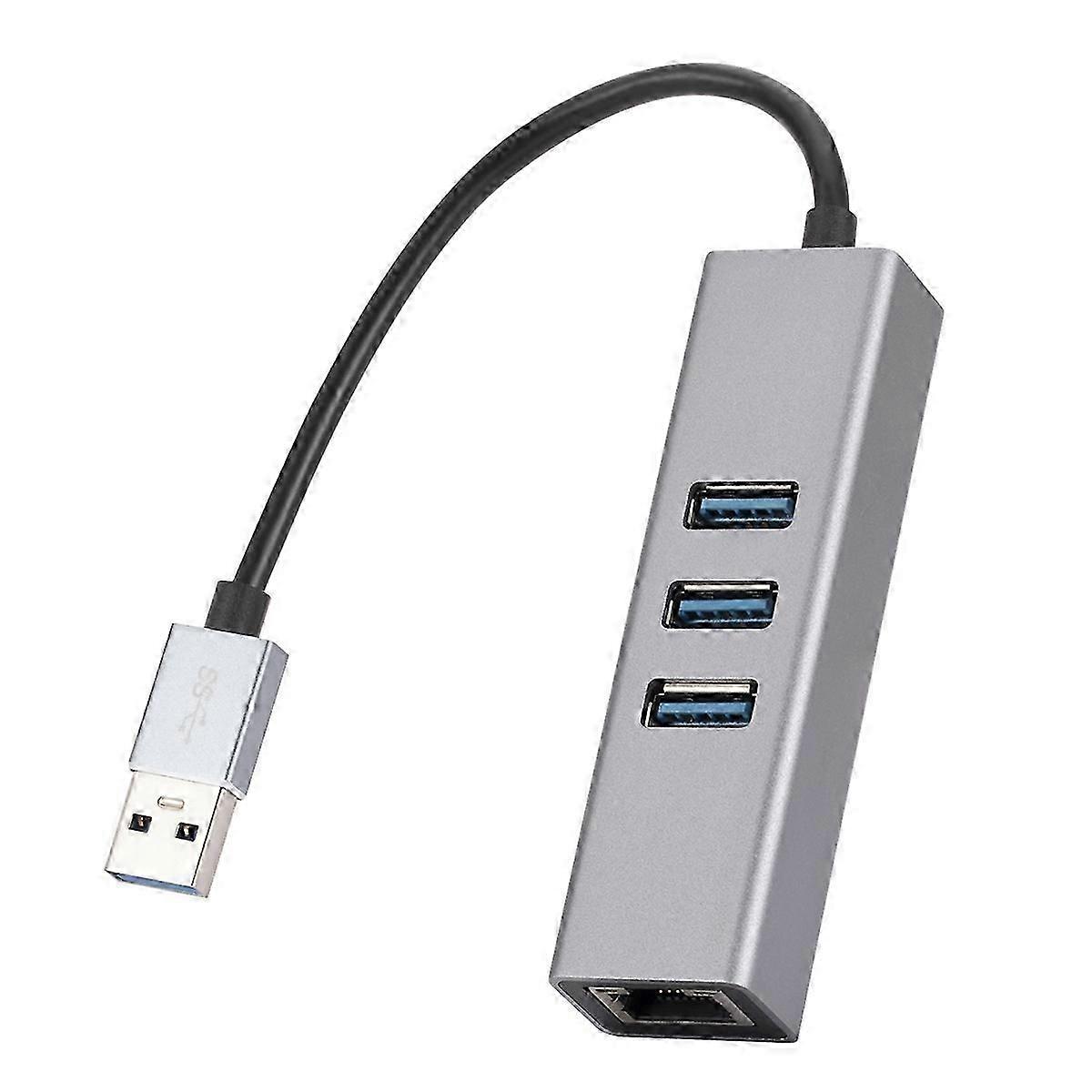 SL-030 USB vers Gigabit Ethernet RJ45 et 3 x USB 3.0 Adaptateur HUB USB vers RJ45 et 3 x USB