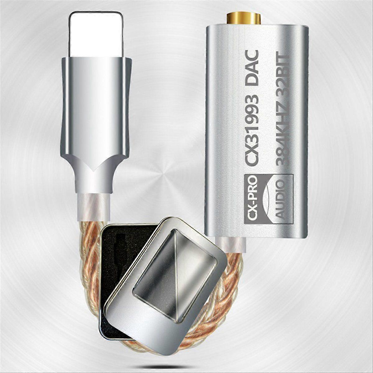 CX31993 HiFi DAC IOS To 3.5mm Headphone Amplifier Audio Decoder