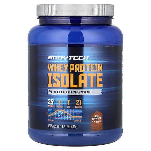 BodyTech, Whey Protein Isolate, Rich Chocolate, 1.5 lbs (680 g)