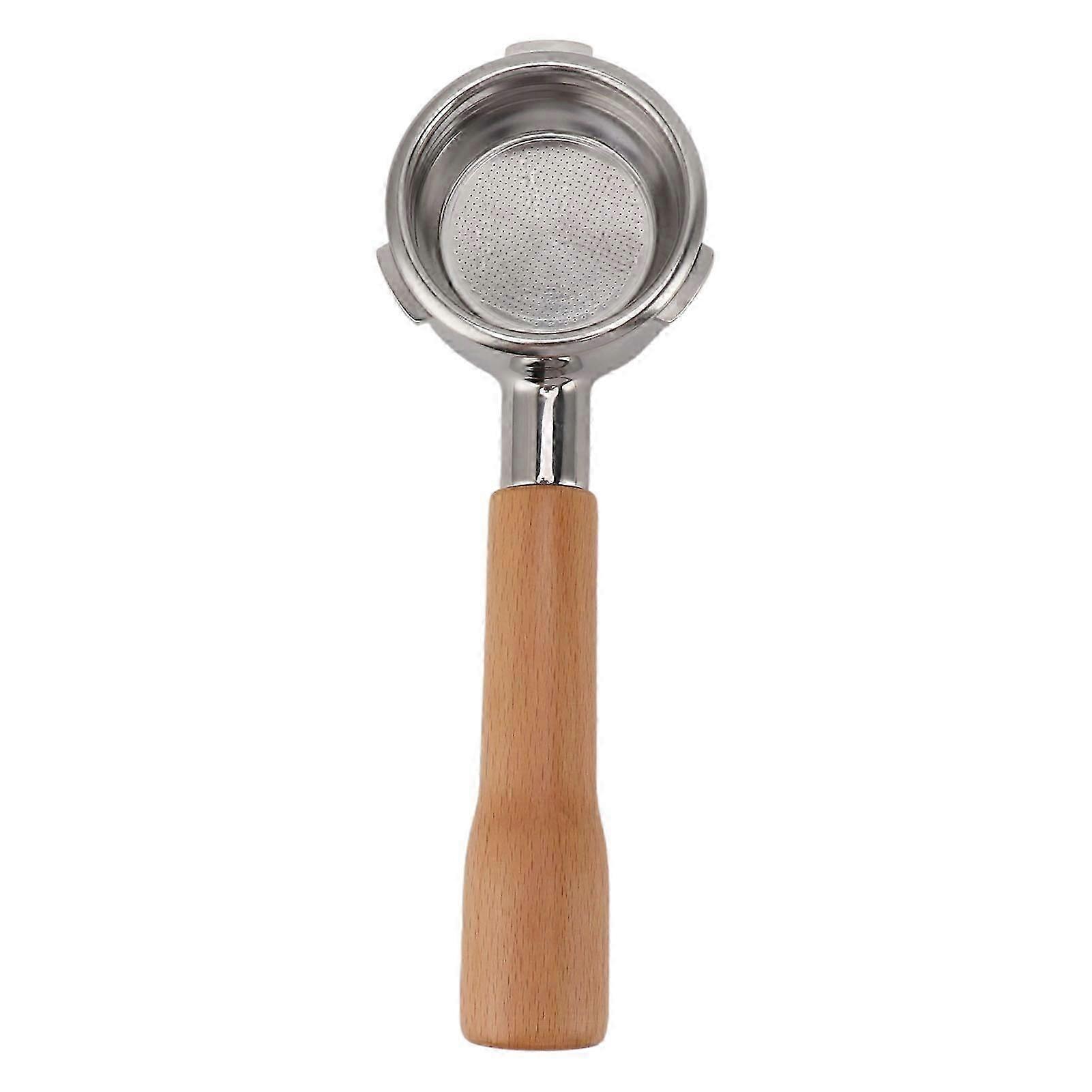 58mm Coffee Portafilter 3 Ears Stainless Steels Bottomless Portafilter Coffee Machine Accessories for Barsetto C1 Beech