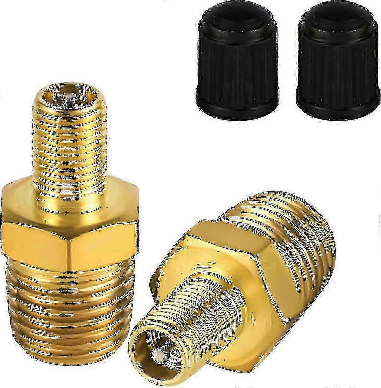 schrader valve adapter brass 1/4 npt 25-26