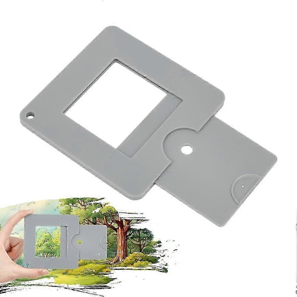 2-Pack Viewfinder with Sliding Mechanism - Color Isolation & Gray Scale Finder for Artists, Painters, Photographers