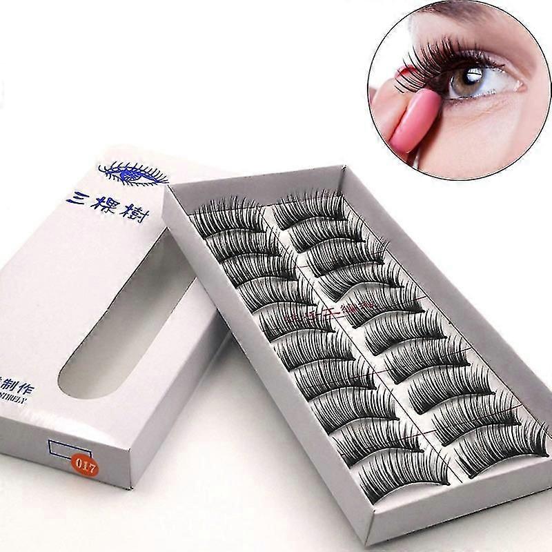10 Pares / set 3d False Eyelashes Extension Natural Eye Makeup