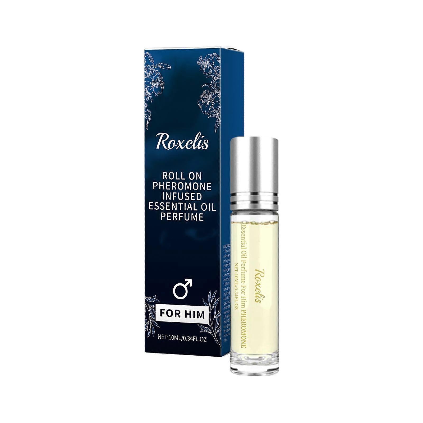 Roxelis Men's Roll-On Perfume Is Fresh, Natural, Light And Long-Lasting. It Is Portable And Features An Elegant Roll-On Design