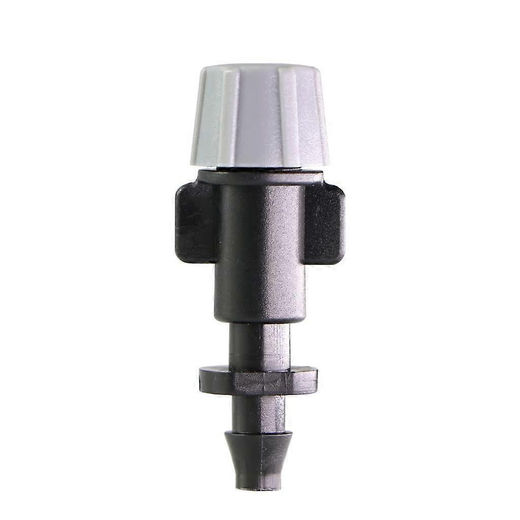 25PCS Gray Micro Misting Spray Cooling Sprinkler 1/4Inch Single Barb Garden Irrigation Atomizing Nozzle Dripper 42mm