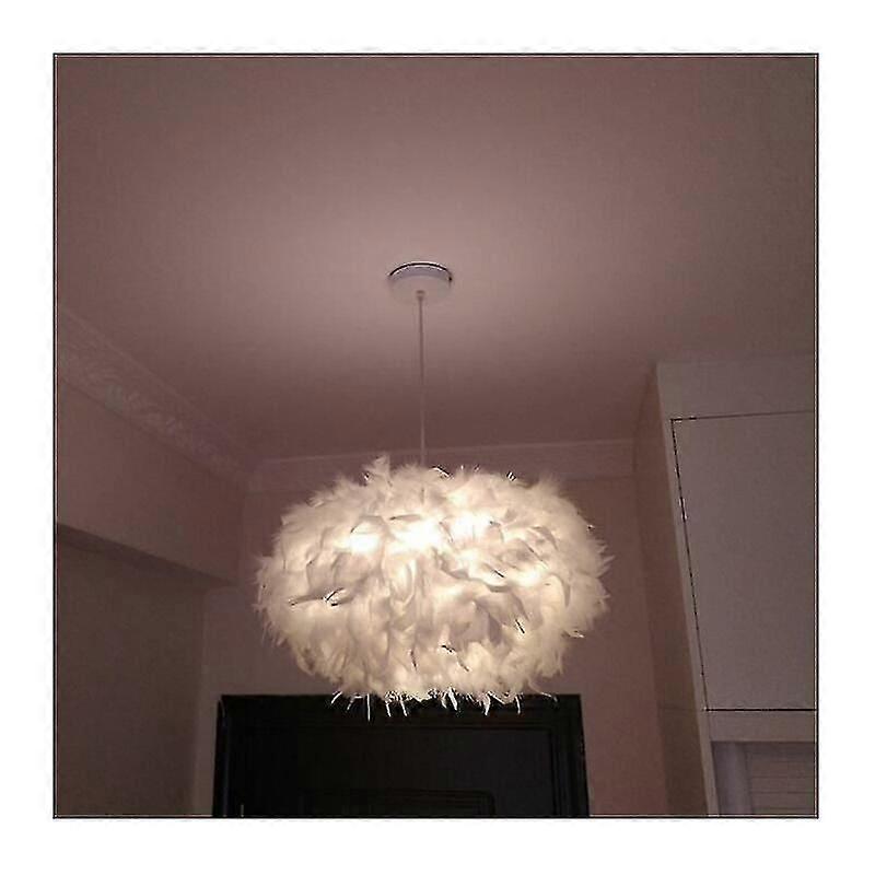 White Feather Chandelier E27 40w - Diameter 45cm-dwdz
