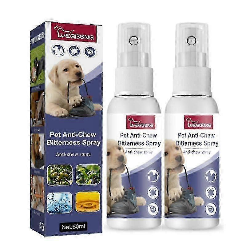 New & Improved Anti-Chew Spray for Dogs & Puppies - Natural Bitter Taste Deterrent to Prevent Licking and Chewing by Pets