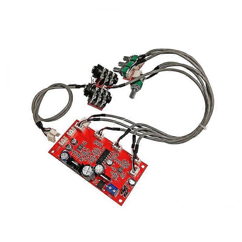 CD2399 Microphone Amplifier Board, Op Amp Preamplifier Board, Reverb Board, Dynamic Electret Microphone Head, DC6-15V Universal