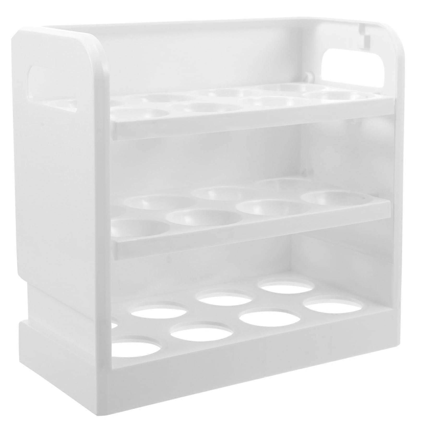 3Layer Egg Holder For Fridge Door Adjustable Egg Rack Storage Organizer Plastic For Kitchen Refrigerator