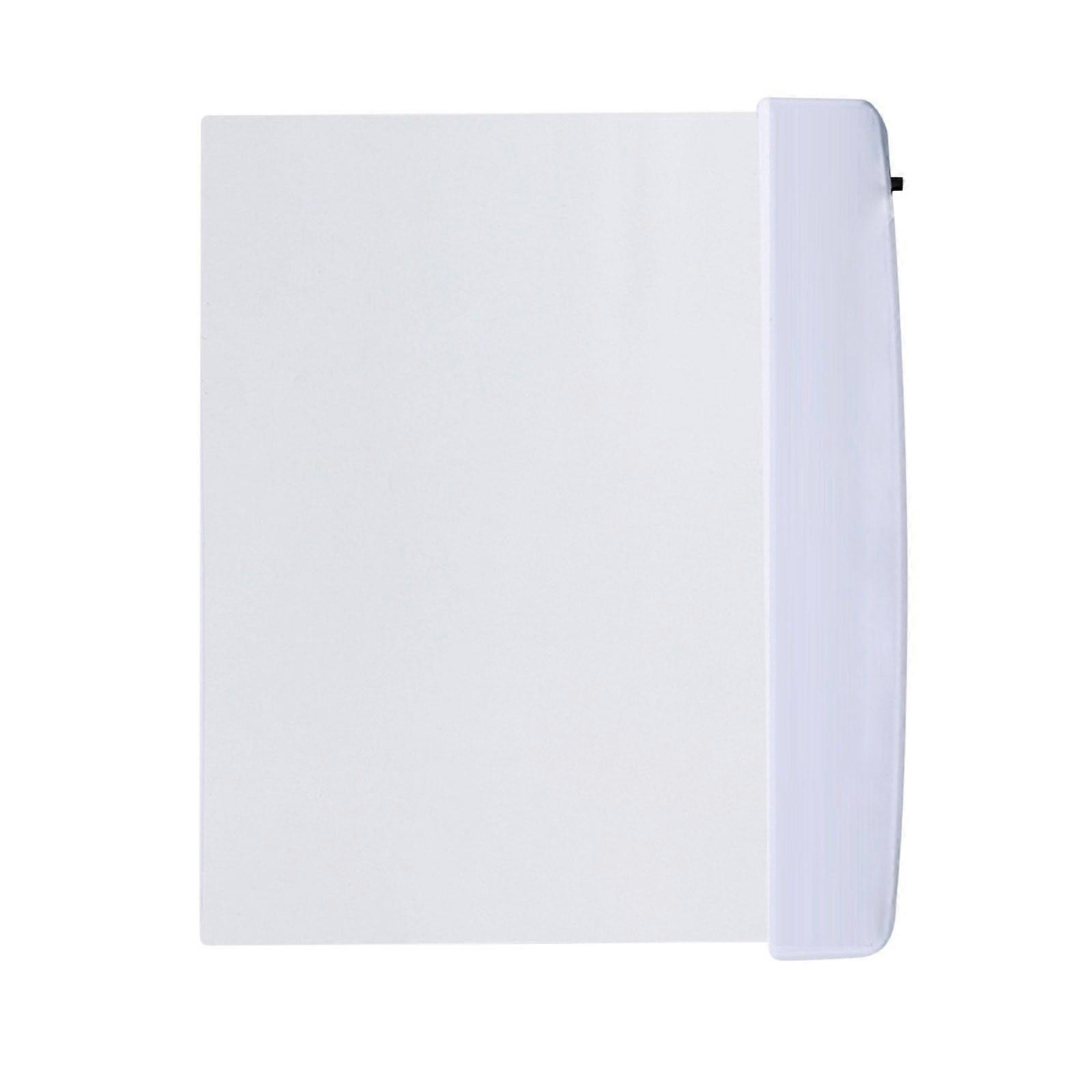 Wireless Flat Book Light 7x6 inch, Clear LED Full Page Illuminator Panel for Reading in Bed at Night - White, Compatible with Books, E-readers