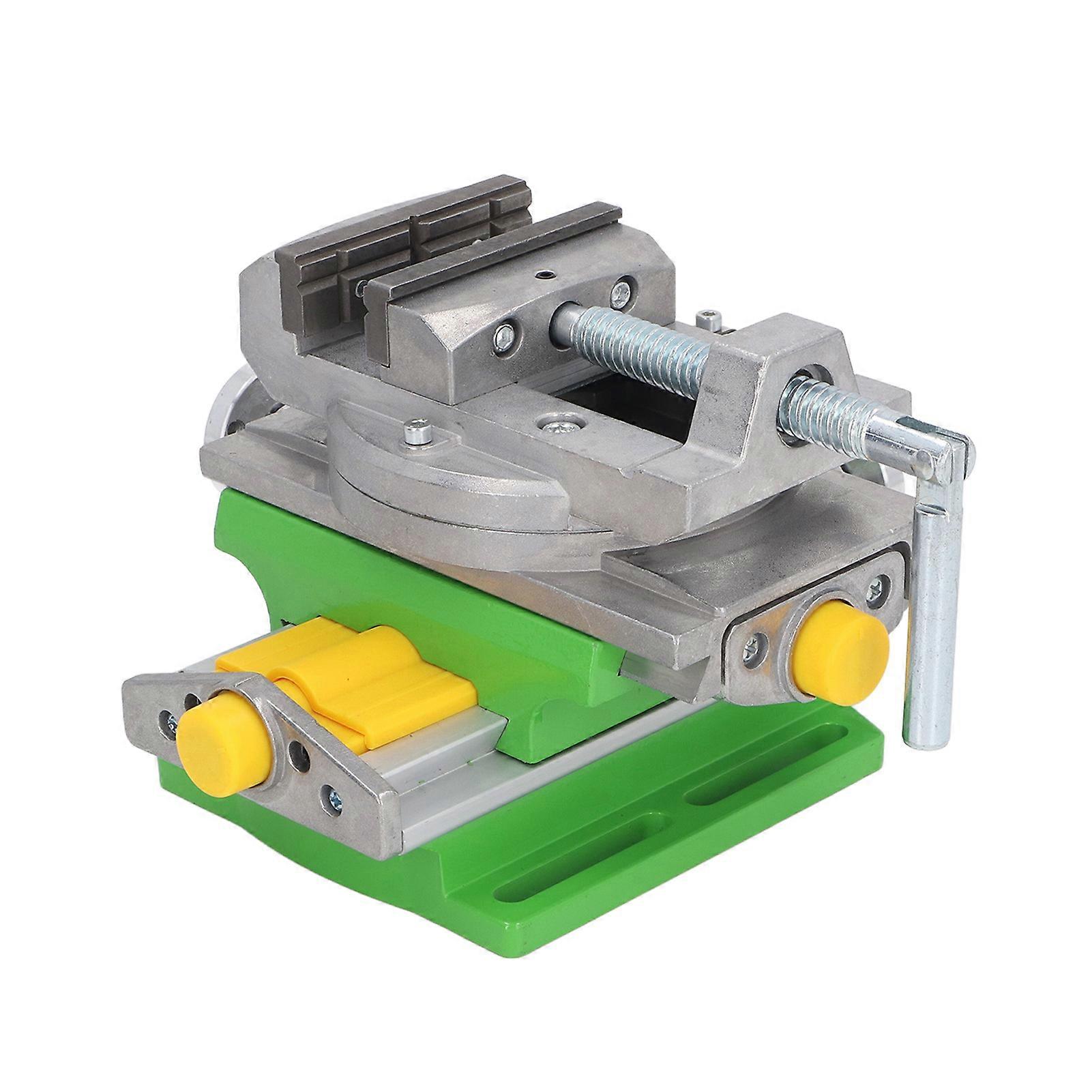 Cross Slide Drill Press Vise 0 to 77mm Clamping Range Multifunctional Mini XY Compound Vise for Milling Operations 