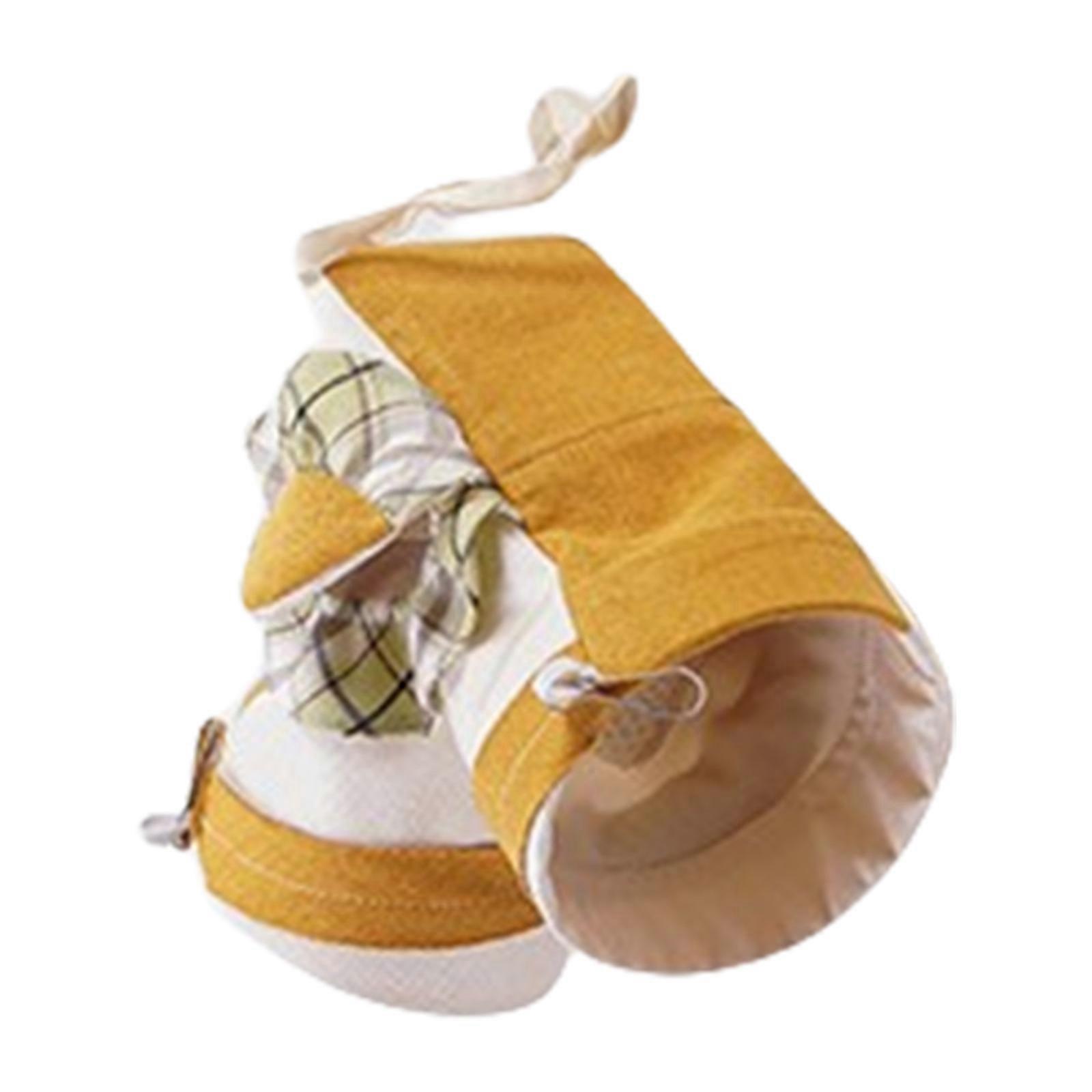 MultiPurpose Climbings Pipe Shelter For Hamsters Sugar Gliders Small Pet With Removable Hooks Ventilated Hemps Fabric Cage Access  Yellow S