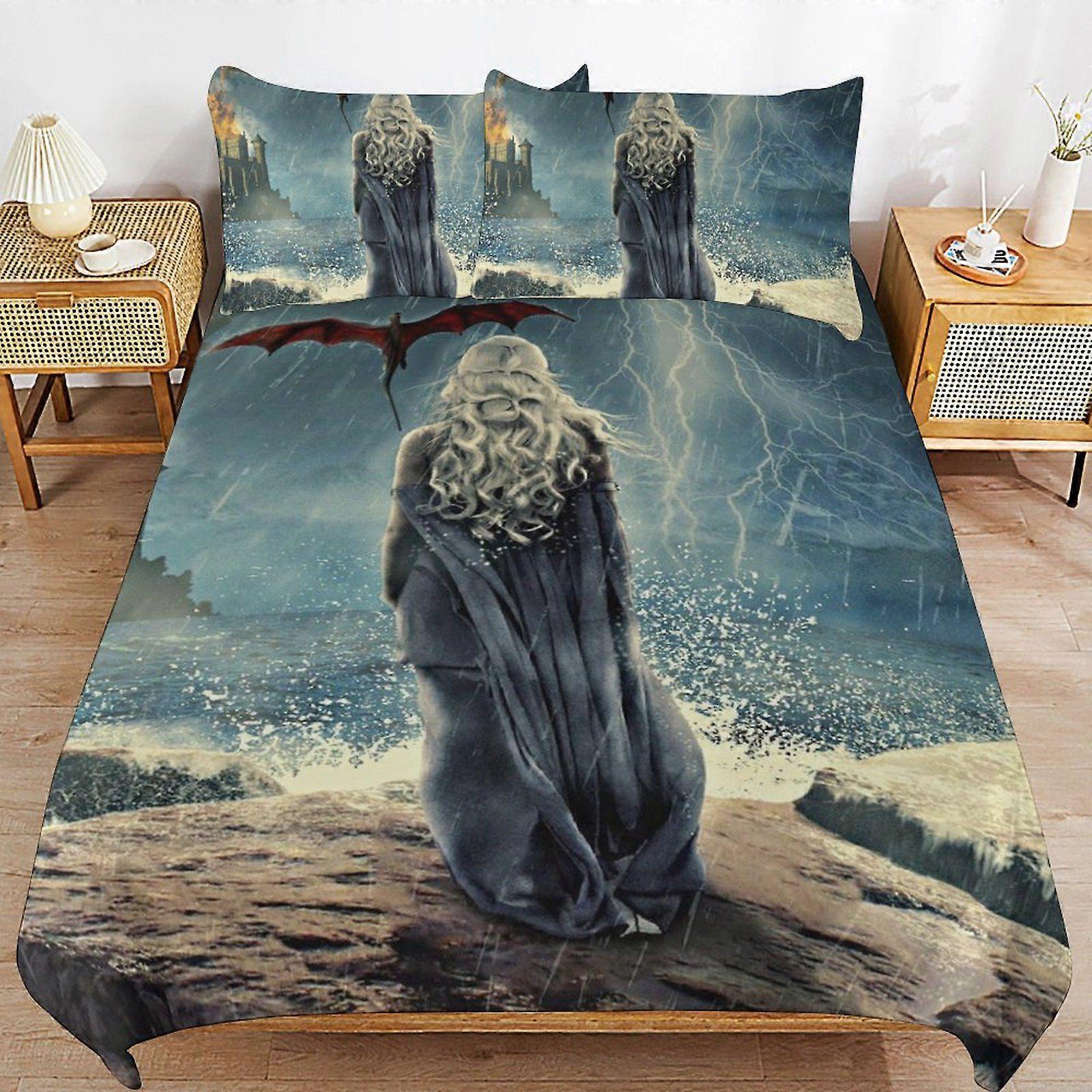 u331 Game of Thrones Smooth Texture Sleep Arrangement Cozy Build Thread Detail Duvet Cover Sets Fit for All n331