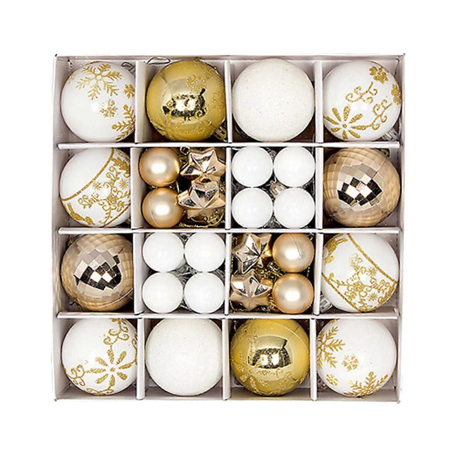 44pcs Colorful Shatterproof Christmas Ball Ornaments Set for Holiday, Wreath & Party Decorations with Hanging Loop