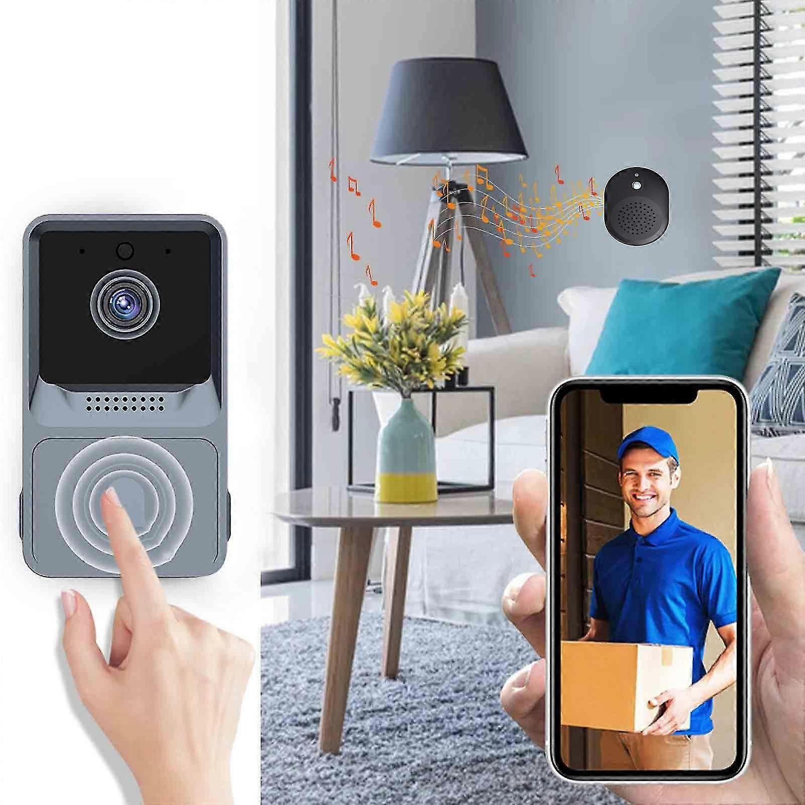 Intelligent Doorbell  Wireless Doorbell  Home High-definition Night Vision  Dingdong Electronic Visual Intercom  WiFi Visual Doorbell