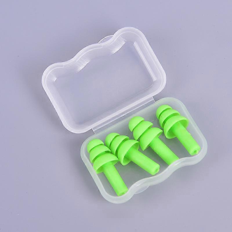 2 Pair Practical Travel Sleeping Noise Reduction Ear Plugs Sleep Noise Prevention Earplugs